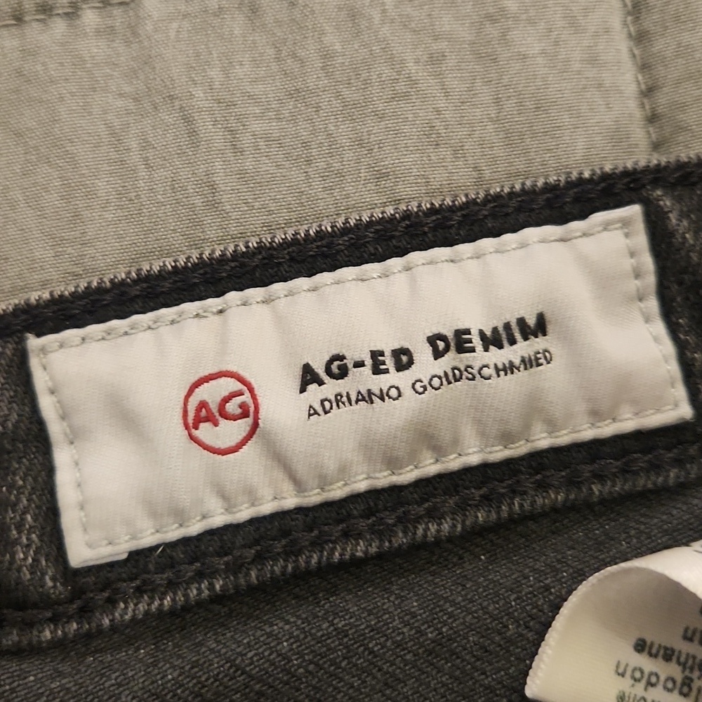 AG Adriano Goldschmied "The Jodi Crop" Black Hi-rise Flare Crop Jeans Size 29! - Picture 3 of 11